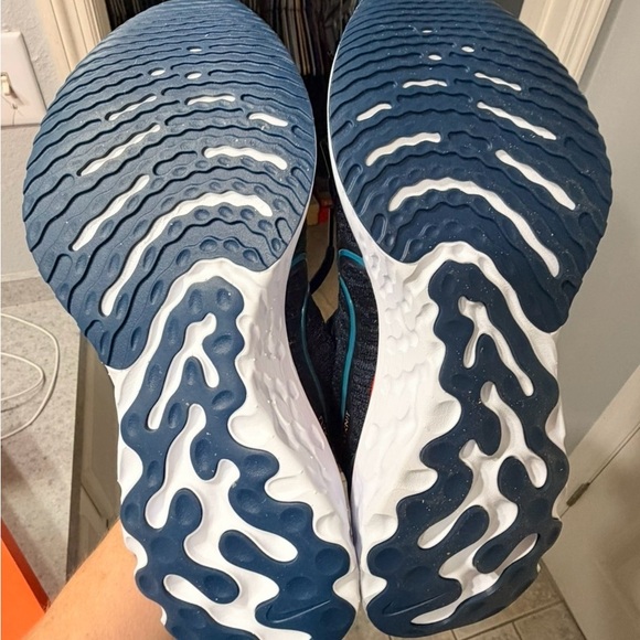 Asics Light Blue and Cream Athletic Shoes - Picture 7 of 8